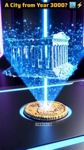 found a 3D Hologram from the FUTURE! 😱⚡ #shorts #mystery