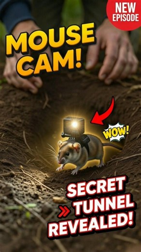 Exploring the Underground World of a Baby Shrew: Micro Camera POV #smartstar03 #intelligentcamera