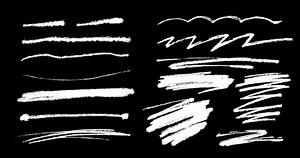 Pack of Animated Hand Drawn Lines and Scribbles Elements, Highlighter, Doodle marker for selecting text. Doodle loop animation with Alpha channel.