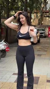 Giorgia Andriani Spotted Today after Gym Workout 🔥 #giorgiaandriani #bollywood #ootd #gym