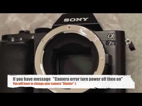 SONY A7S - "Camera error turn power off then on"