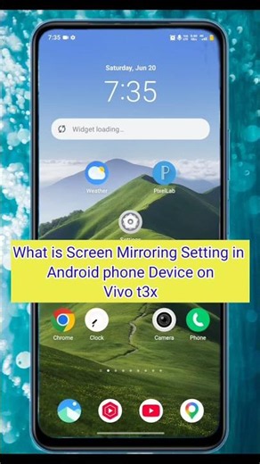 What is Screen Mirroring Setting On Android phone Device on Vivo t3x #viral #Short