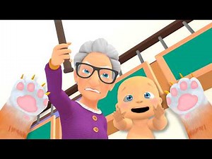 BABY And Me TEAM UP Against Granny! - I Am Cat VR