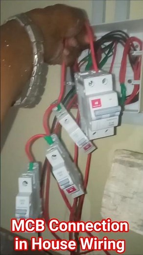 MCB Connections 😭🤯 #shorts #mcb #electrical #wiring #wire