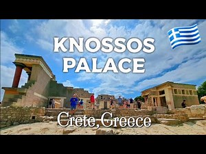 Crete, Ancient Greek Ruins of Knossos🏛 - The Minoan Palace 4K - UHD - Walking Tour