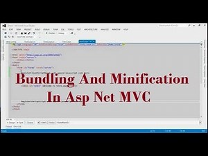 How To Implement Bundling And Minification In Asp Net MVC