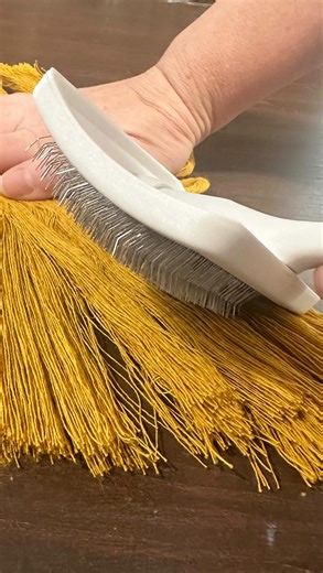 What does a cat brush have to do with event rentals? Let me tell you! What tools do you use for their unintended purposes? Tell us in the comments. And share your Event Rental Tools of the Trade with us at ➡️ http://bit.ly/RentalToolsSurvey We are putting together an industry resource so we can all grow and get better at our craft! #macrame #fiberarts #eventrentals #eventhire #thatrentalbizlife #toolsofthetrade | RW Elephant