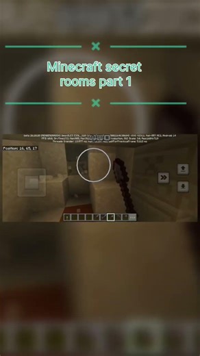 Minecraft secret room part 1 ❓❓ #subscribeguys