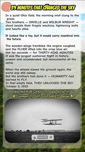 The Flight That Changed The World ✈️ Wright Brothers (1905)