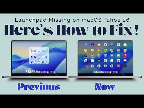 How to Fix Missing Launchpad on Mac in macOS Tahoe 26