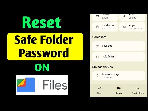 How to Reset Google Files Safe Folder Password | Google files safe folder forgot password