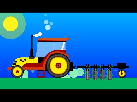 How to create an animated scene of harvesting machine on field | Farming animation