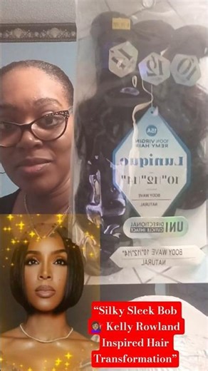“Silky Sleek Bob 💇🏽‍♀️ Kelly Rowland Inspired Hair Transformation”#kellyrowland, #bobhairstyle,