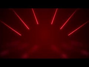 Glowing Red Neon Light Rays Background | 4K | FREE TO USE