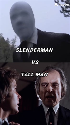Slenderman vs Tall Man #edit #horroredits #Slenderman #slasher #viral