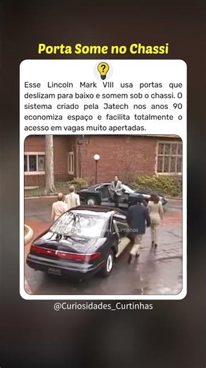 A porta que desaparece no chassi do carro #curiosidades
