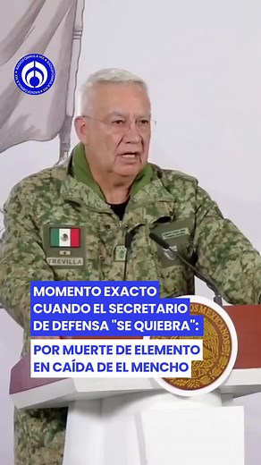 Momento exacto cuando el secretario de Defensa