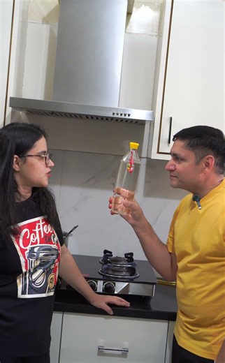 Magic Water Experiment 😱 Bottle Pressure Trick !