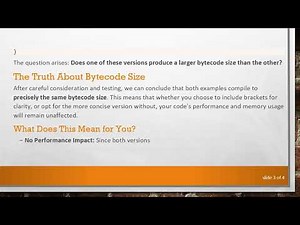 Understanding the Bytecode Size in Java: With Brackets vs Without Brackets