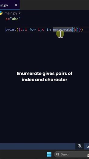 Index of Each Char #coding #python