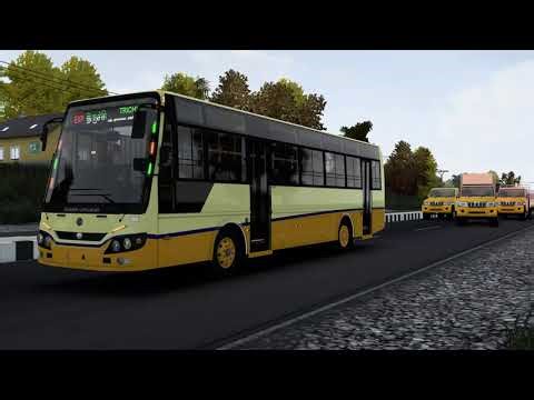Ashok Leyland BS6 TNSTC bus slow drive in highway | TNSTC bus mod | euro truck simulator 2
