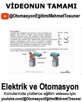 Otomatik Kumanda Sigortalar Kontaktör ve Röleler Asiri akim rölesi Butunlar ve sinyal lambalar