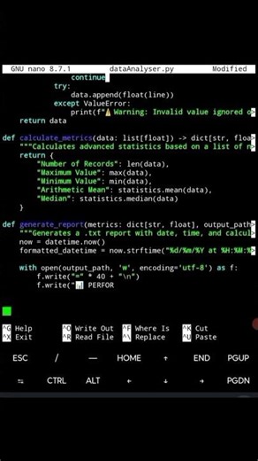data analyser #python #programação #codes