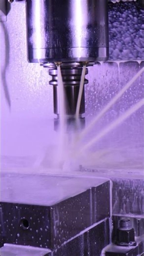 CNC machining in real time, precision engineering meets efficient production. #manufacturing #cnc