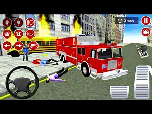 Truck Pemadam Panjang Padamkan Api Kota - Mobil Balap Truck Simulator Android Gameplay