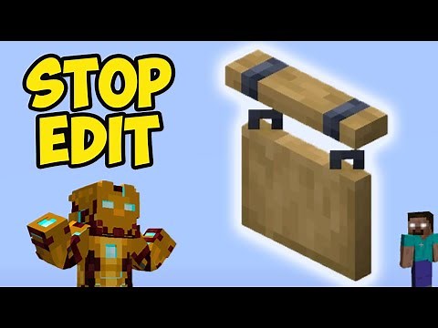 How To STOP EDIT SIGNS in Minecraft FAST (2 ways) (EASY)