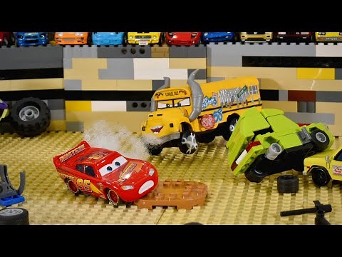 McQueen's Demolition Derby! - Pixar Cars StopMotion