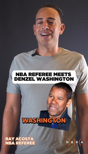 5.8K views · 92 reactions | NBA Referee story time ⬇️ Being part of the game means crossing paths with some unforgettable people. NBA Referee Ray Acosta shares a story of the time he met one of his actor idols, Denzel Washington  | NBRA Officials | Facebook