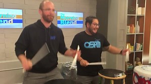 Warming up! We are live on Morning Blend Omaha KMTV at 9:30! Catch our performance! | Omaha Street Percussion