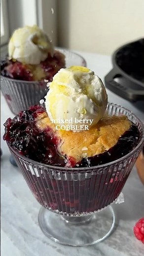 Mixed Berry Cobbler - RECIPE IN DESCRIPTION