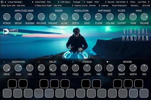 Virtual Handpan by SampleScience - handpan Plugin VST VST3 Audio Unit