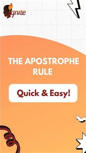 The Apostrophe Rule Made Easy | Quick Grammar Tips
