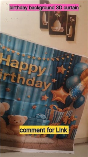 birthday background 3D curtain #shortfeed#ytshorts # viralshort # birthday