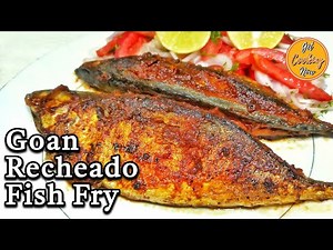 Goan Recheado Fish Fry Recipe | Recheado Stuffed Mackerel Fry | How to make Recheado Bangda Fish Fry