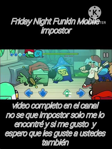 jugando un mod de impostor en FNF Mobile #fnf #fnfmod #amongus #impostor