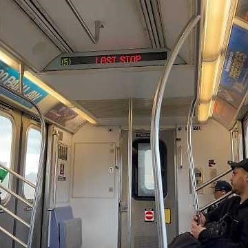 ⁴ᴷ On Board Kawasaki R142A 5 Train via Jerome Avenue Express to Burnside Avenue #shorts