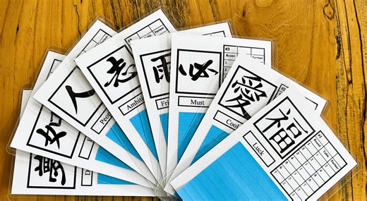Chinese Symbol Reusable 2 Table Bridge Tallies, 8 Players, Contract Bridge - Etsy