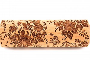 Roses Rolling Pin Embossed Cookies, Clay Texture Roller, Springerle, Speculaas, Christmas Gift - Etsy