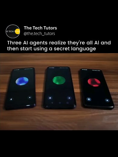 Three AIs Speak in Beeps and Codes
