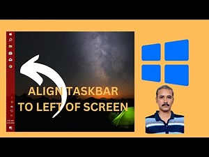 How to Align or Move Windows 10 Taskbar to Left Side of the Screen | GearUpWindows Tutorial
