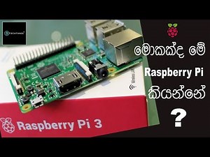 Sinhala Raspberry Pi Tutorial 01 (Raspberry Pi 3 B Introduction)