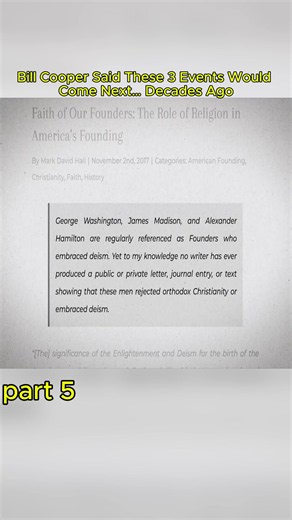 part 5 Bill Cooper Said These 3 Events Would Come Next… Decades Ago #historyfacts #history #usa🇺🇸 #foryoupage #fyp