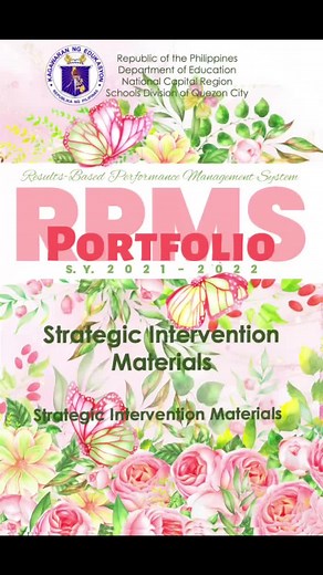 11K views · 21 reactions | RPMS Portfolio T1-T3 Roses #RPMSPPST #RPMS #roses | Strategic Intervention Materials | Facebook