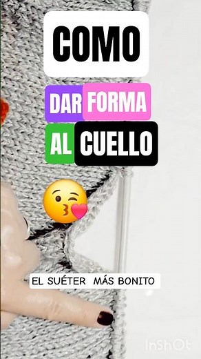 💥Como Dar Forma Al Cuello: Tutorial ➡️Paso a Paso Tejido a 🧶#dosagujas