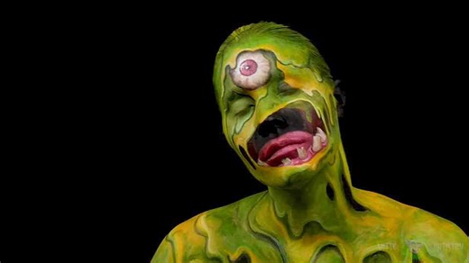 Toxic Waste Monster Halloween Makeup Tutorial: Create a Glowing, Grotesque Look