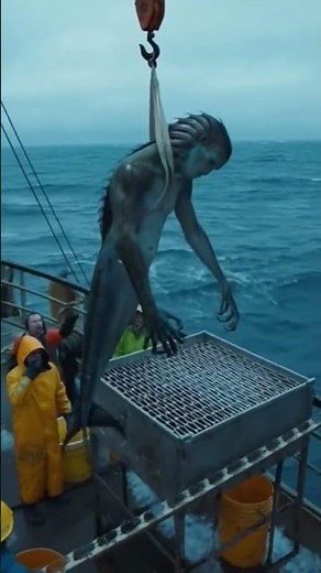 Caught on Camera: Sea Monster Comes Alive on Fishing Boat ! #horror #seacreature